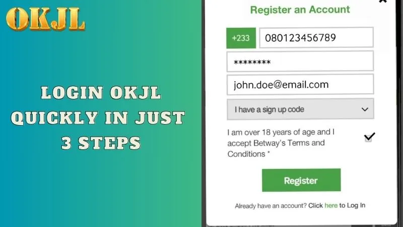 Login OKJL quickly in just 3 steps