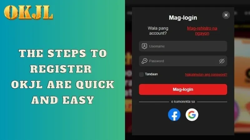 The steps to Register OKJL are quick and easy